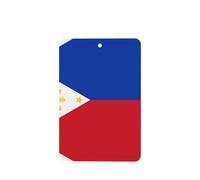 Phayah Ambientadores rectangulares para coche, 6 unidades, diseño de bandera de Filipinas, tabletas de aromaterapia, tarjeta perfumada colgante, aroma a lavanda