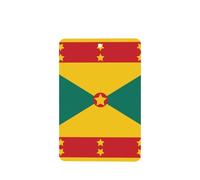 Phayah Ambientadores rectangulares para coche, 6 unidades, diseño de bandera de Granada, tabletas de aromaterapia, tarjeta perfumada para colgar, aroma a lavanda