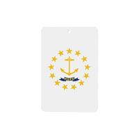 Phayah Ambientadores rectangulares para coche, 6 unidades, diseño de bandera del estado de Rhode Island, tabletas de aromaterapia automáticas, tarjeta perfumada para colgar, aroma a lavanda