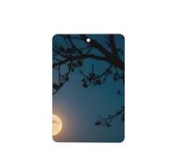 Phayah Ambientadores rectangulares para coche, 6 unidades, diseño de luna llena alto en el cielo, tabletas de aromaterapia automáticas, tarjeta perfumada para colgar, aroma a lavanda