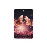 Phayah Ambientadores rectangulares para coche, 6 unidades, diseño de mariposa con alas, para colgar en tabletas de aromaterapia, aroma a lavanda