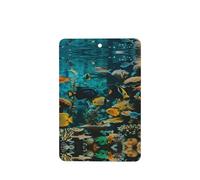 Phayah Ambientadores rectangulares para coche, 6 unidades, diseño de peces de mar profundo, tabletas de aromaterapia para colgar, tarjeta perfumada - aroma a lavanda