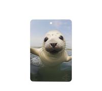 Phayah Ambientadores rectangulares para coche, 6 unidades, diseño de sello de bebé, tabletas de aromaterapia, tarjeta perfumada colgante, aroma a lavanda