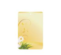 Phayah Ambientadores rectangulares para coche, 6 unidades, flores de manzanilla curvadas, patrón de mariposas voladoras, tabletas de aromaterapia, tarjeta perfumada colgante, aroma de lavanda que
