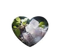 Phayah Aroma de lavanda con aroma a caramelo de roca para coche, forma de corazón, para colgar en la tableta, fragancia para el interior del coche, 6 unidades