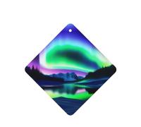 Phayah Aurora In The Night Sky - 6 ambientadores cuadrados para colgar en el coche, con aroma a lavanda, para tableta, armario, zapatos, armario, fragancia