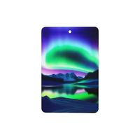 Phayah Aurora In The Night Sky - Ambientadores rectangulares para coche, con aroma a lavanda, para colgar en tableta, armario, zapatos, armario, 4 unidades