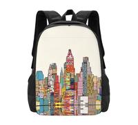 PHAYAH Austin Texas - Mochila de viaje clásica y básica con estampado de Texas, resistente a los hombros y actividades al aire libre