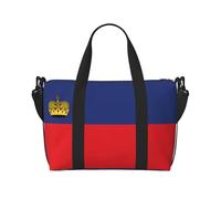 Phayah Banderines de fin de semana para mujer, con la bandera de Liechtenstein, bolsa de viaje para fin de semana, bolsa deportiva para gimnasio, bolsa cruzada