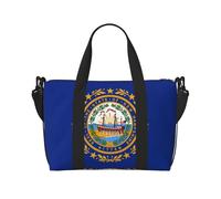 Phayah Banderines de fin de semana para mujer, con la bandera de New Hampshire, bolsa de viaje para fin de semana, bolsa de deporte para gimnasio, bolsa cruzada