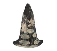 PHAYAH Bata con capucha de flor de loto y libélula, para Halloween, brujería, brujería, Navidad, cosplay, fiesta de máscaras, disfraz de regalo, talla M