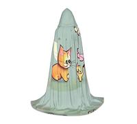 PHAYAH Bata con capucha para Halloween, brujería, brujería, disfraz de Navidad, cosplay, fiesta de máscaras, talla L