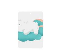 Phayah Bear On The Clouds - Ambientador de coche con aroma a lavanda, tarjeta rectangular para colgar, 4 unidades, para cajones de armario de automóviles