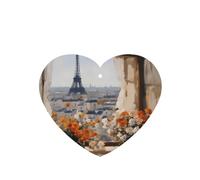 Phayah Beautiful Pylons In The Distance Pattern Lavender Aroma Car Aroma Heart Shape Hanging Fragrance Tablet Car Interior Fragrance Freshener 4p