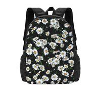 PHAYAH Beauty Daisy Pattern Casual Shoulder Classic Basic Travel Backpack Travel and Outdoor Activities Resistant