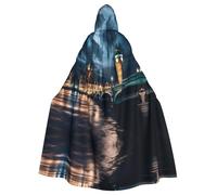 PHAYAH Big Ben, Inglaterra, bata con capucha para Halloween, brujería, brujería, Navidad, cosplay, fiesta de máscaras, disfraz de regalo