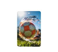 Phayah Blitzkrieg - Ambientador rectangular para coche, diseño de fútbol, con aroma a lavanda, 6 unidades, para colgar en el cajón del armario del coche