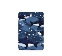 Phayah Blue Killer Whale Pattern Lavanda Aroma Ambientador de coche Rectángulo Tarjeta Colgante Perfumada Tarjeta Perfumada 6 Piezas para Cajón de Armario de Coches