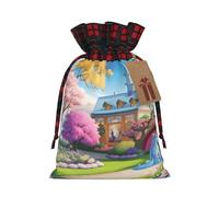 PHAYAH Bolsa de regalo con cordón de cuento de hadas de unicornio, adecuada para dulces y pequeños regalos de cumpleaños, aniversarios y fiestas