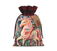 PHAYAH Bolsa de regalo con cordón de unicornio de corte de papel rosa adecuada para dulces y pequeños regalos de cumpleaños, aniversarios y fiestas