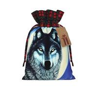 PHAYAH Bolsa de regalo con cordón de Wolf Under Moon adecuada para dulces y pequeños regalos de cumpleaños, aniversarios y fiestas