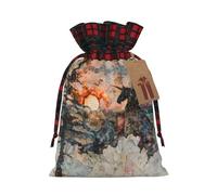 PHAYAH Bolsa de regalo con cordón para retrato moteado, adecuada para dulces y pequeños regalos de cumpleaños, aniversarios y fiestas