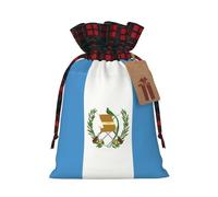 PHAYAH Bolsa de regalo de Navidad con diseño de bandera de Guatemala, bolsa de regalo con cordón para cumpleaños, aniversarios y fiestas, dulces y bolsas de almacenamiento