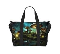 Phayah Bolsa de viaje con diseño de bosque de setas de elfo, bolsa de equipaje de mano, plegable, unisex, para viajes en avión
