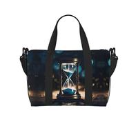 Phayah Bolsa de viaje con filtro de arena, bolsa deportiva para gimnasio, bolsa de hombro para fin de semana para mujer, Black, Talla única