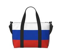 Phayah Bolsa de viaje cruzada con bandera rusa, ideal para la escuela o para la noche
