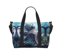 Phayah Bolsa de viaje de pulpo gigante, bolsa de deporte, bolsa de gimnasio, bolsa de hombro para fin de semana para mujer, Black, Talla única