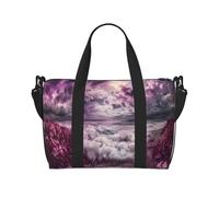 Phayah Bolsa de viaje Purple Sea Of Clouds para fin de semana, gimnasio, para mujeres y niñas, resistente al agua, color negro, talla única, Negro, One Size