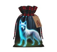 PHAYAH Bolsas de Navidad con diseño de perro fantasma, bolsas de regalo de Navidad, bolsas de dulces de Navidad, bolsas de golosinas, bolsas de recuerdos de fiesta, bolsas medianas