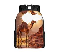 PHAYAH Camel In The Desert - Bolsa ligera para laptop de 16 pulgadas, para niñas y mujeres, mochila informal para el regreso a la escuela