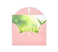 PHAYAH Cao Bang - Tarjetas navideñas con diseño de Vietnam (10 piezas) con sobres rosas, adecuadas para aniversarios de boda e invitaciones de fiesta