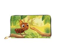 PHAYAH Cartera larga de piel con diseño de dibujos animados Zen para mujer, con cremallera alrededor, cartera de viaje de gran capacidad para tarjetas de crédito