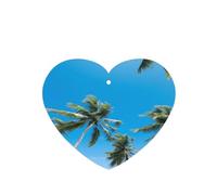 Phayah Coconut Grove By The Sea - Ambientador de coche con aroma a lavanda con forma de corazón para colgar, tarjeta perfumada para colgar, 6 piezas para coches, armario, zapatos