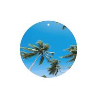 Phayah Coconut Grove By The Sea - Ambientador de coche con aroma a lavanda, forma redonda, para colgar, tarjeta perfumada, 6 unidades, para coches, armarios, zapatos