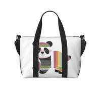 Phayah Colorful Pandas - Bolsa de viaje para equipaje de mano, plegable, unisex, para viajes en avión
