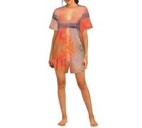 PHAYAH Conjunto de pijama con patrón de olas de agua para mujer, conjunto de 2 piezas, ropa de dormir suave, pijama corto casual de verano con bolsillos, Negro, L