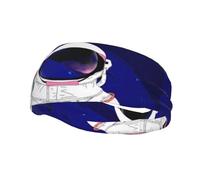 PHAYAH Cool Man in Outer Space Galaxy - Diadema deportiva adecuada para correr, yoga, baloncesto, banda elástica contra la humedad
