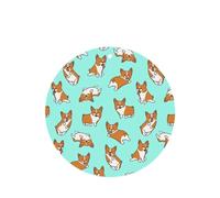 Phayah Corgi - Ambientador de coche con aroma a lavanda con diseño de perro, forma redonda, para colgar, tarjeta perfumada, 6 piezas para coches, armario, zapatos