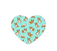 Phayah Corgi - Ambientador de coche con diseño de perro con aroma a lavanda, tarjeta con forma de corazón, para colgar, 4 unidades, para coche, armario, zapatos