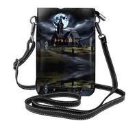 PHAYAH Cottage In The Cemetery - Bolsos pequeños cruzados para teléfono celular para mujer, cartera de piel