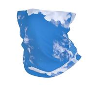 PHAYAH Cubrebocas con diseño de nubes blancas en el cielo, máscara facial, pasamontañas, pañuelo multifuncional
