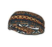 Phayah Diademas tribales africanas étnicas con patrón de textura étnica para mujeres y hombres, diadema deportiva para correr, ciclismo, yoga, gimnasio, entrenamiento