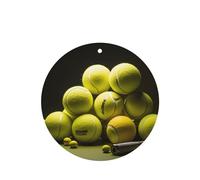 Phayah Diagrama de tenis, aroma a lavanda, aroma de coche, forma redonda, para colgar en tableta, fragancia para interior de coche, ambientador, 4 unidades