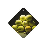 Phayah Diagrama de tenis, aroma de lavanda, aroma de coche, cuadrado, para colgar, fragancia para el interior del coche, ambientador de fragancia, 6 unidades