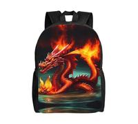 PHAYAH Dragon King In Fire - Mochila ligera para laptop de 16 pulgadas para niñas y mujeres, mochila informal para el regreso a la escuela