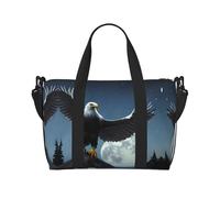 Phayah Eagle Under The Stars - Bolsa de viaje cruzada para la noche, tamaño ideal para la escuela o bolsa de viaje nocturna
